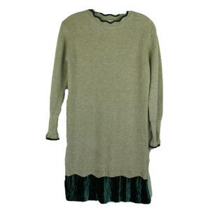 Goodnight Macaroon S Sweater Dress Velvet Ruffle
